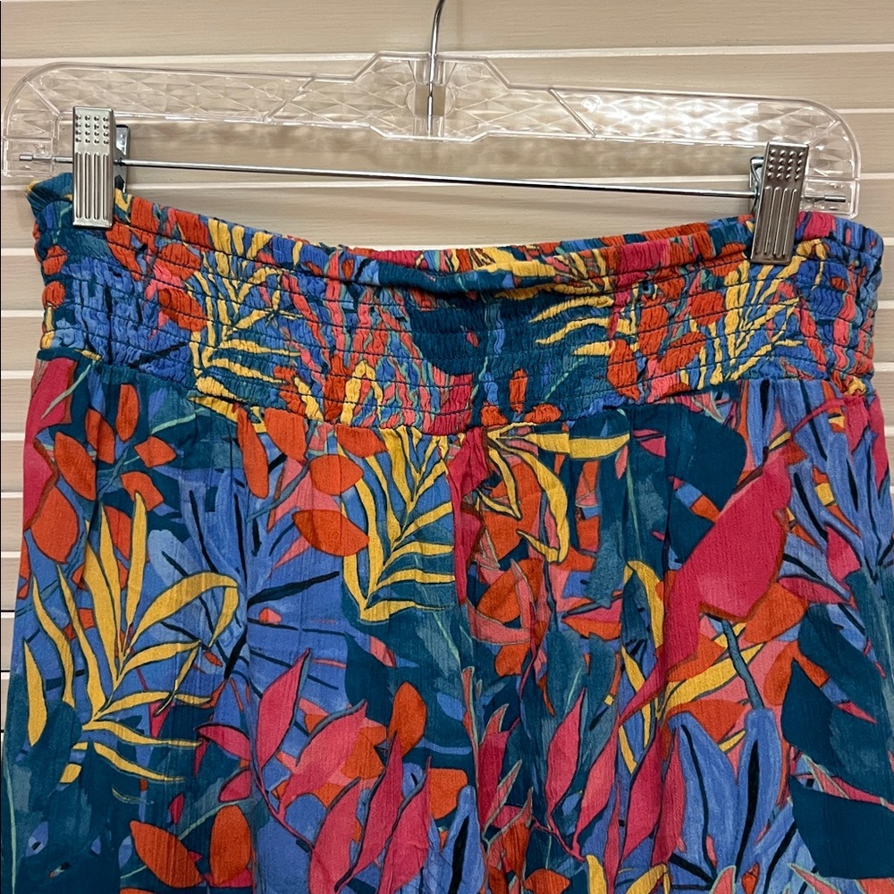 Kona Sol Wide-Leg Pants in Tropical Print, Size Medium, GUC - Picture 10 of 12